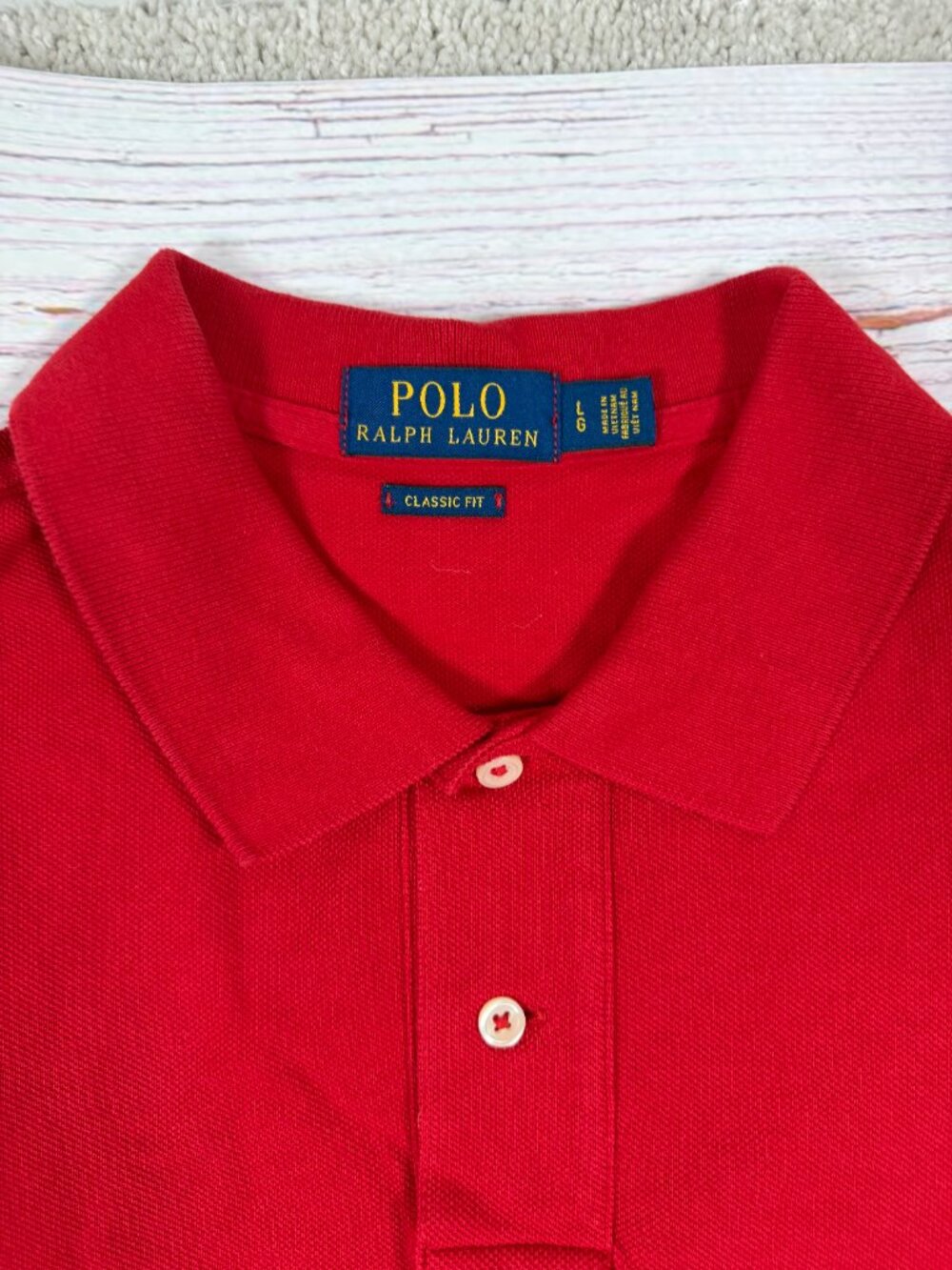 Polo Ralph Lauren Red Classic Fit Short Sleeve Polo Shirt - Picture 8 of 8